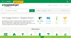Desktop Screenshot of byggkatalogen.byggtjanst.se