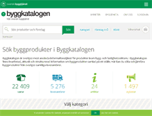 Tablet Screenshot of byggkatalogen.byggtjanst.se